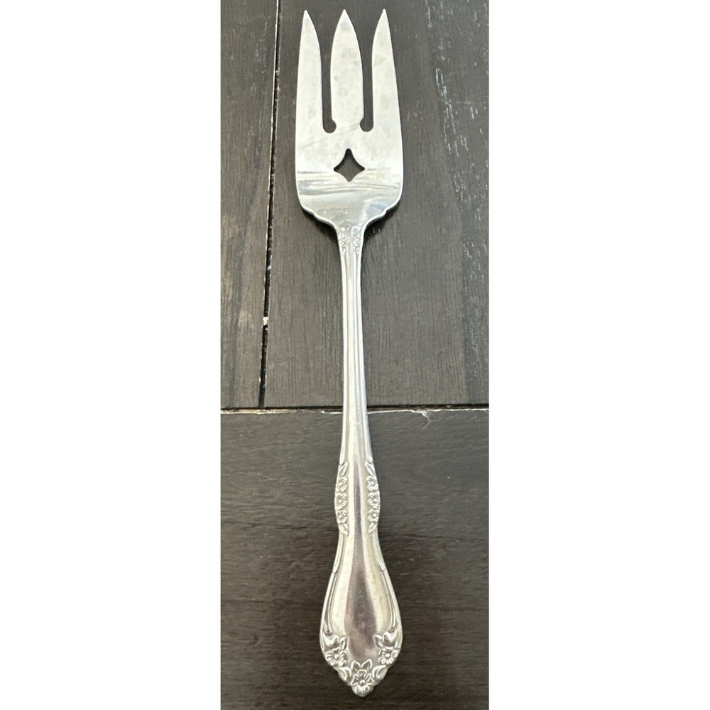 Oneida MANSFIELD Amadeus Stainless Wm A Rogers Deluxe Ltd Flatware Meat Fork